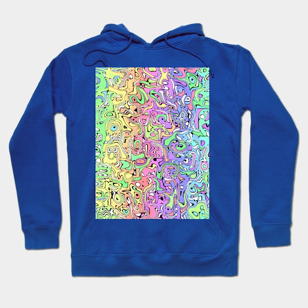 COLOR Swirls Abstract Design Hoodie by SartorisArt1